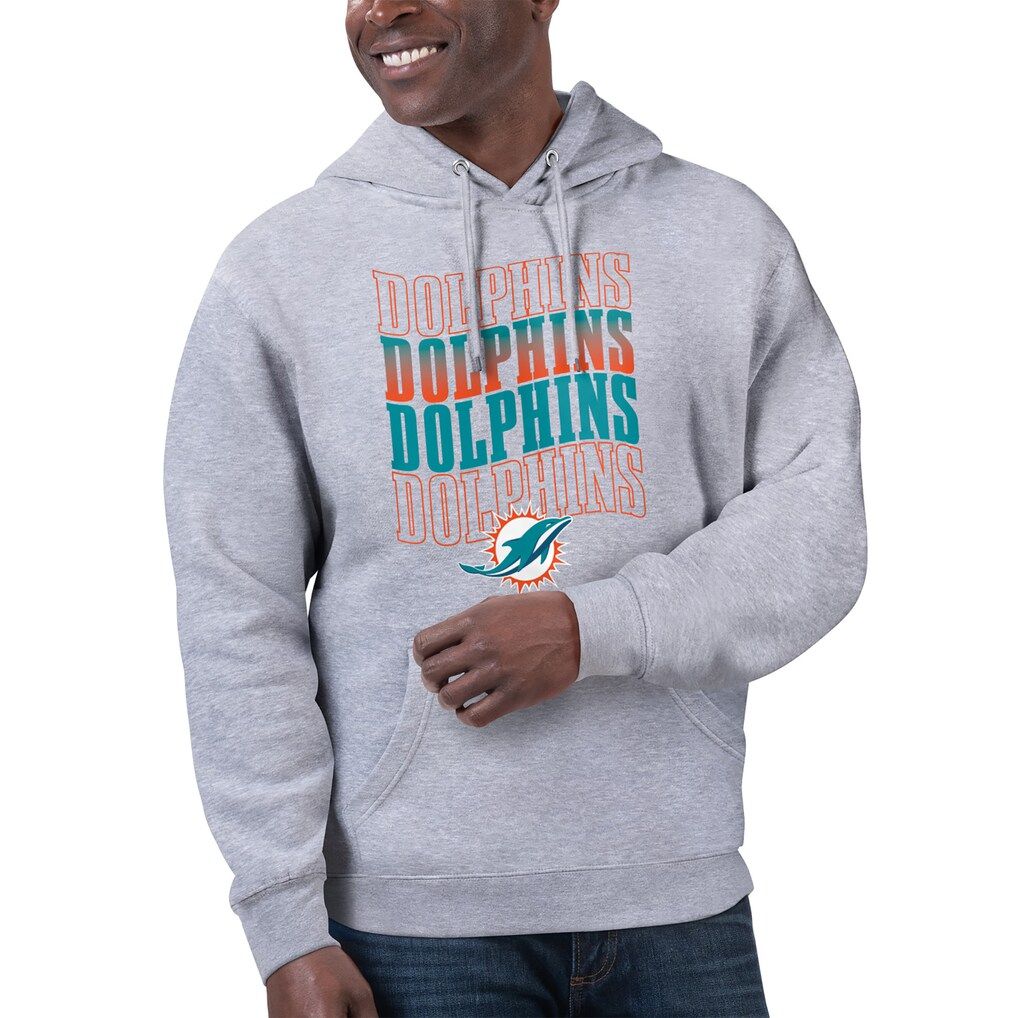 Men 2026 NFL Miami Dolphins Grey Hoodie hooded style 03